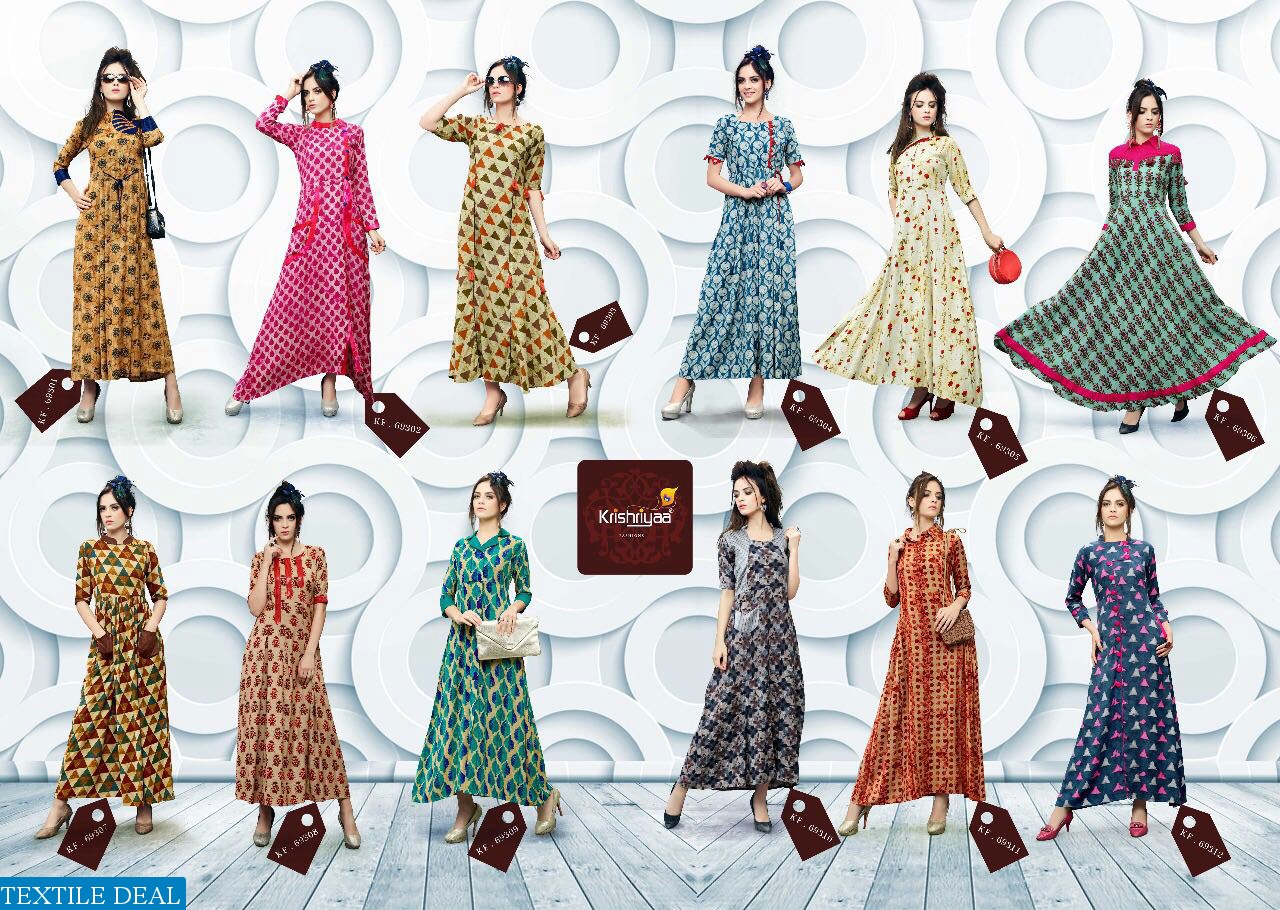 Exotic Wholesale Ready made anarkali kurtis